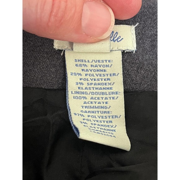 Anthropologie Odille Grey Knit Pleated Mini Skirt Size 8 - Picture 7 of 8